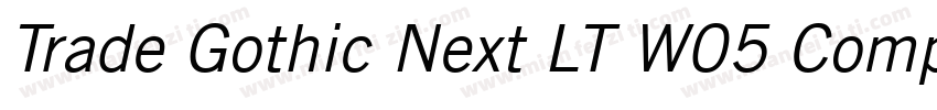 Trade Gothic Next LT W05 Comp字体转换
